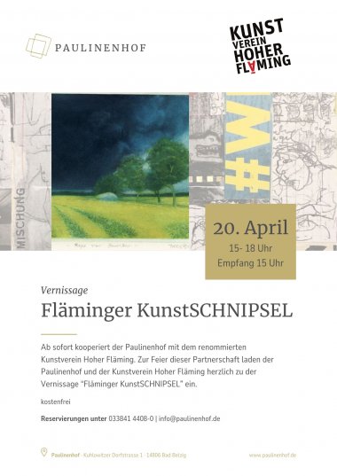   Fläminger KunstSCHNIPSEL: Vernissage mit dem Kunstverein Hoher Fläming, Bild 1/1